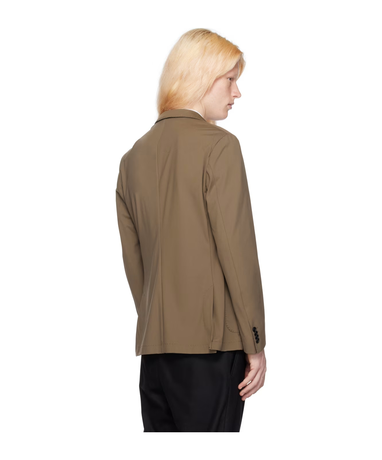 Hugo Boss Single-breasted Suit Jacket In Brown
