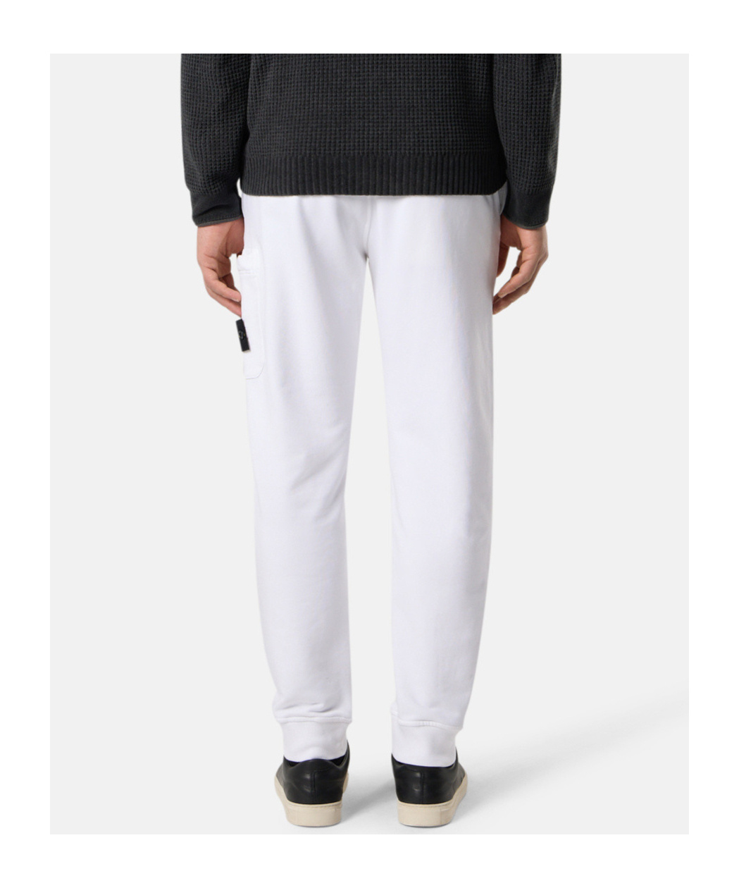 Stone Island Slim-fit Joggers With Elasticated Waistband In White