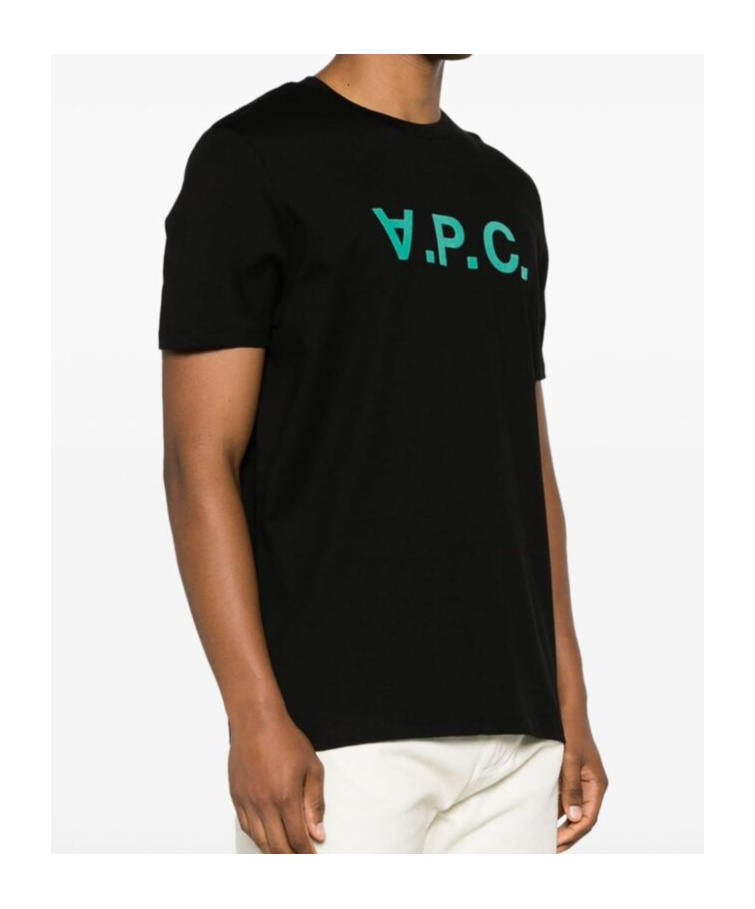 Apc Logo-appliqué Cotton T-shirt In Black