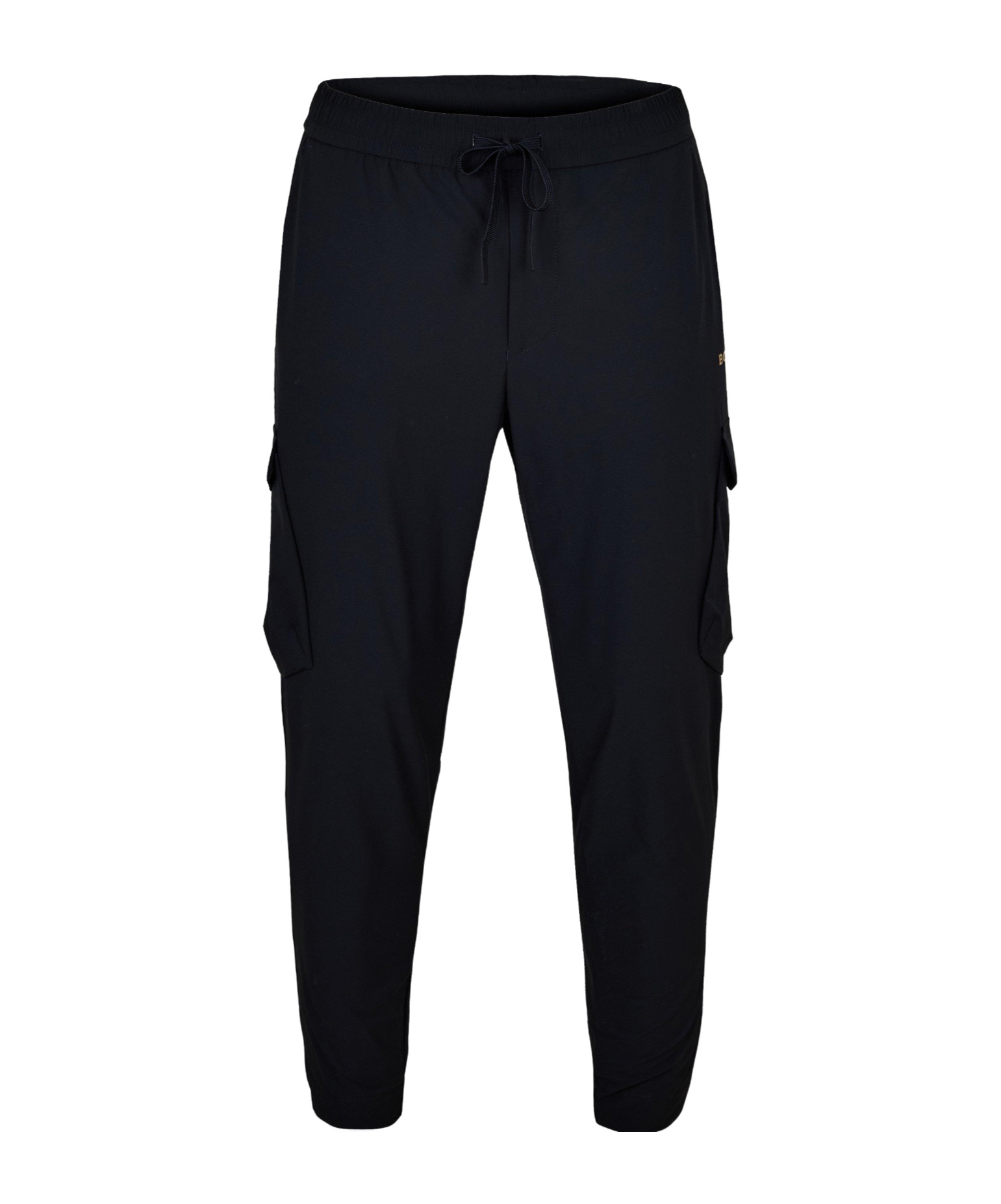 Hugo Boss Drawstringwaist Cargo Joggers In Black