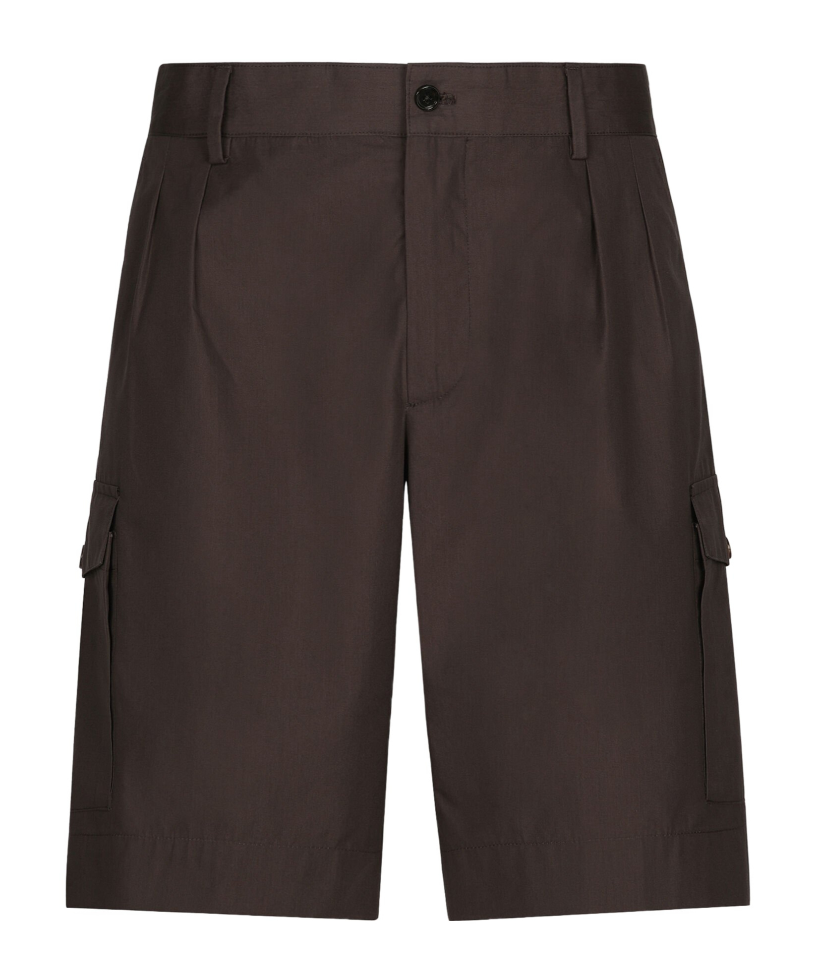 Dolce & Gabbana Straight-leg Cotton Cargo Shorts In Black