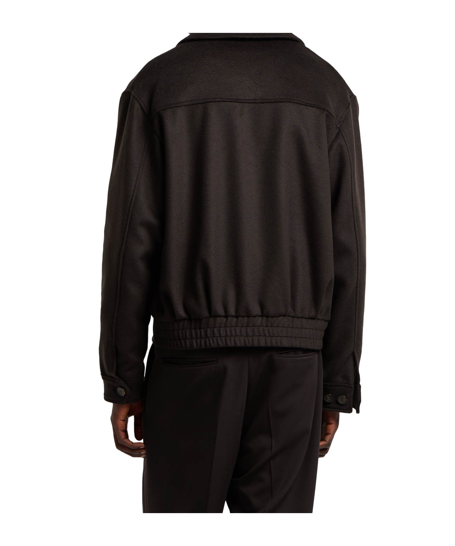Emporio Armani Long-sleeved Casual Jacket In Black
