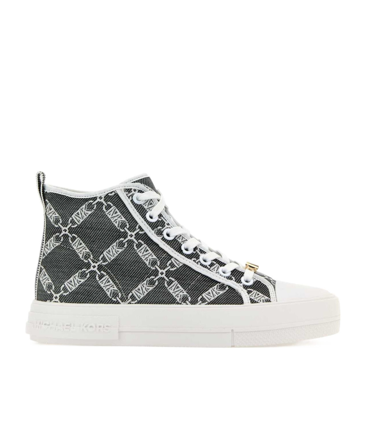 Michael Michael Kors Michael By Michael Kors Embroidered Canvas Sneakers In White