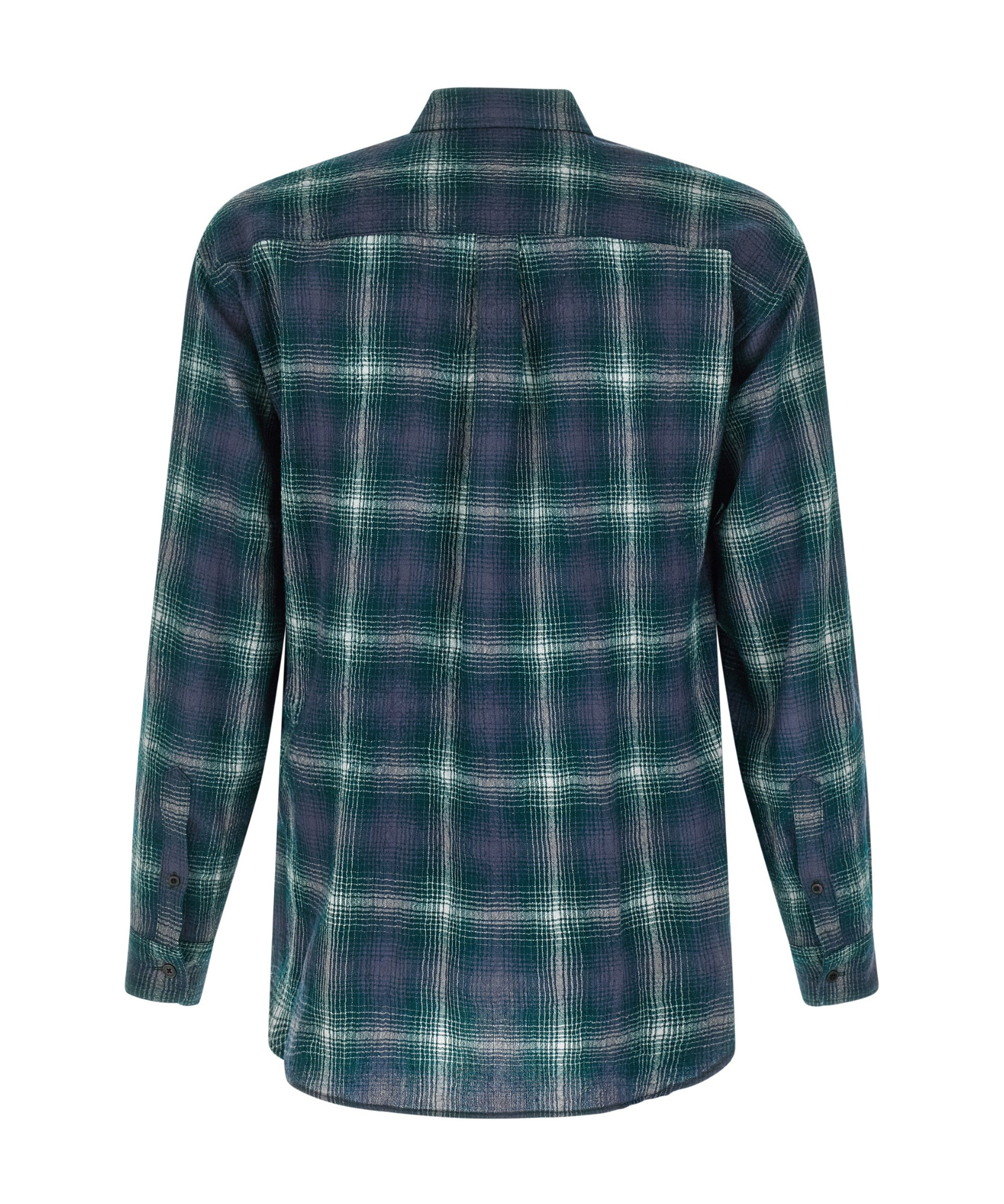 Auralee Lightweight Wool Plaid Long Sleeve Shirt In Multi