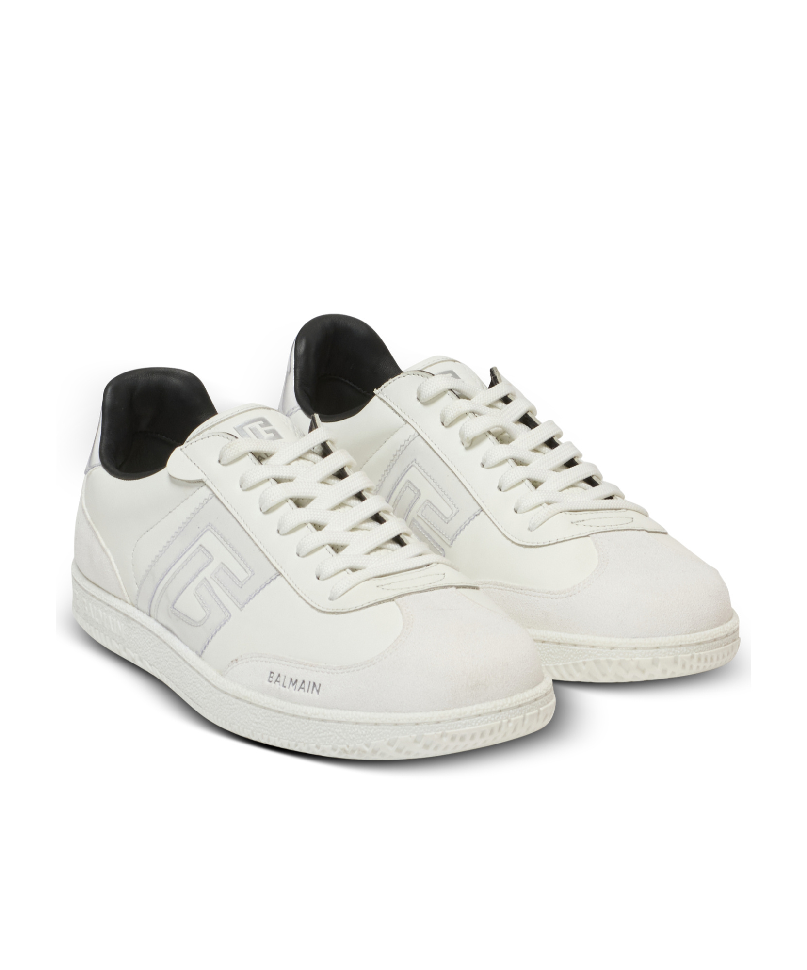 Balmain Swan Sneakers In White