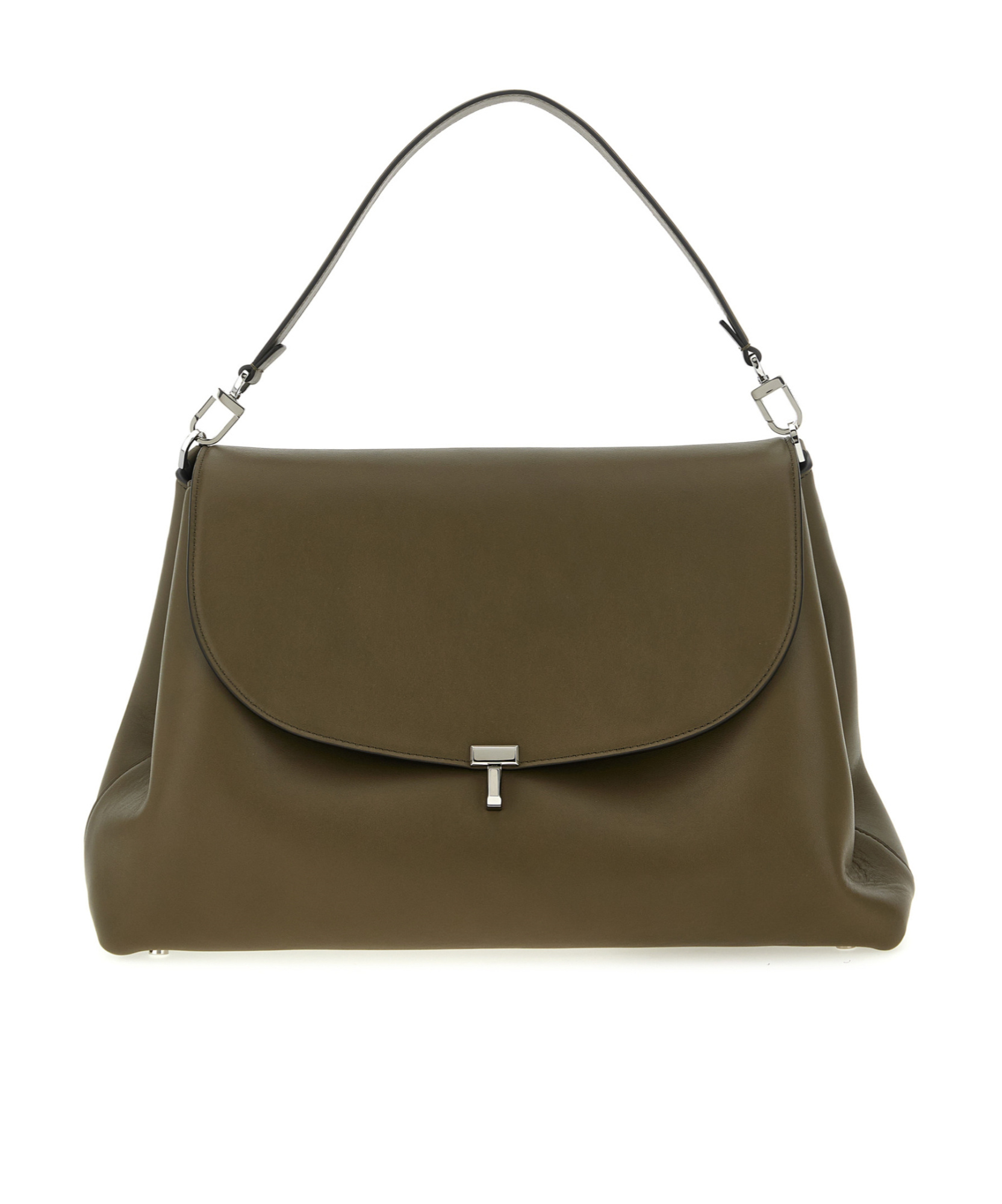 Totême Flap Shoulder Bag In Green