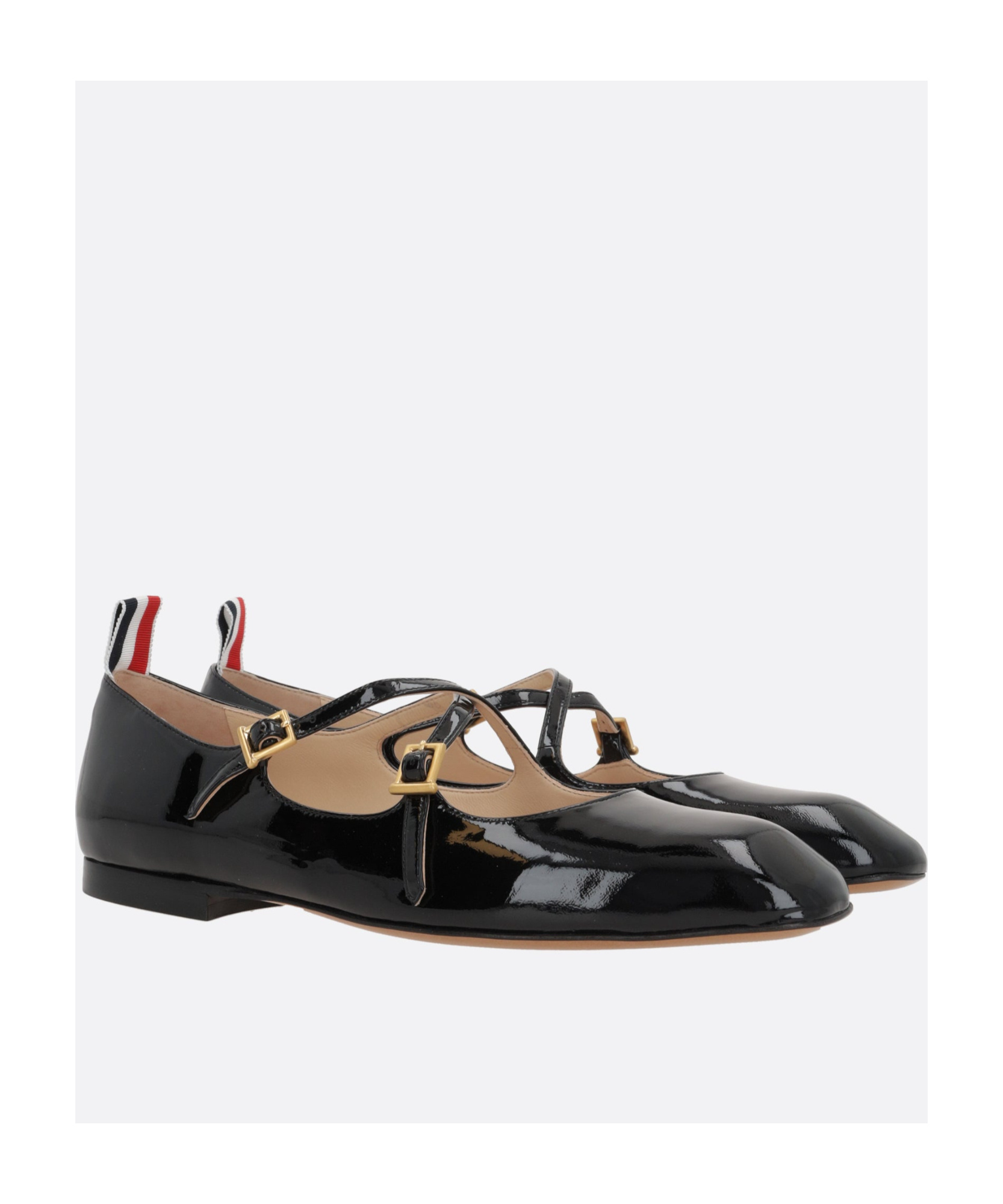 Thom Browne Criss Ballerina Shoes In Black