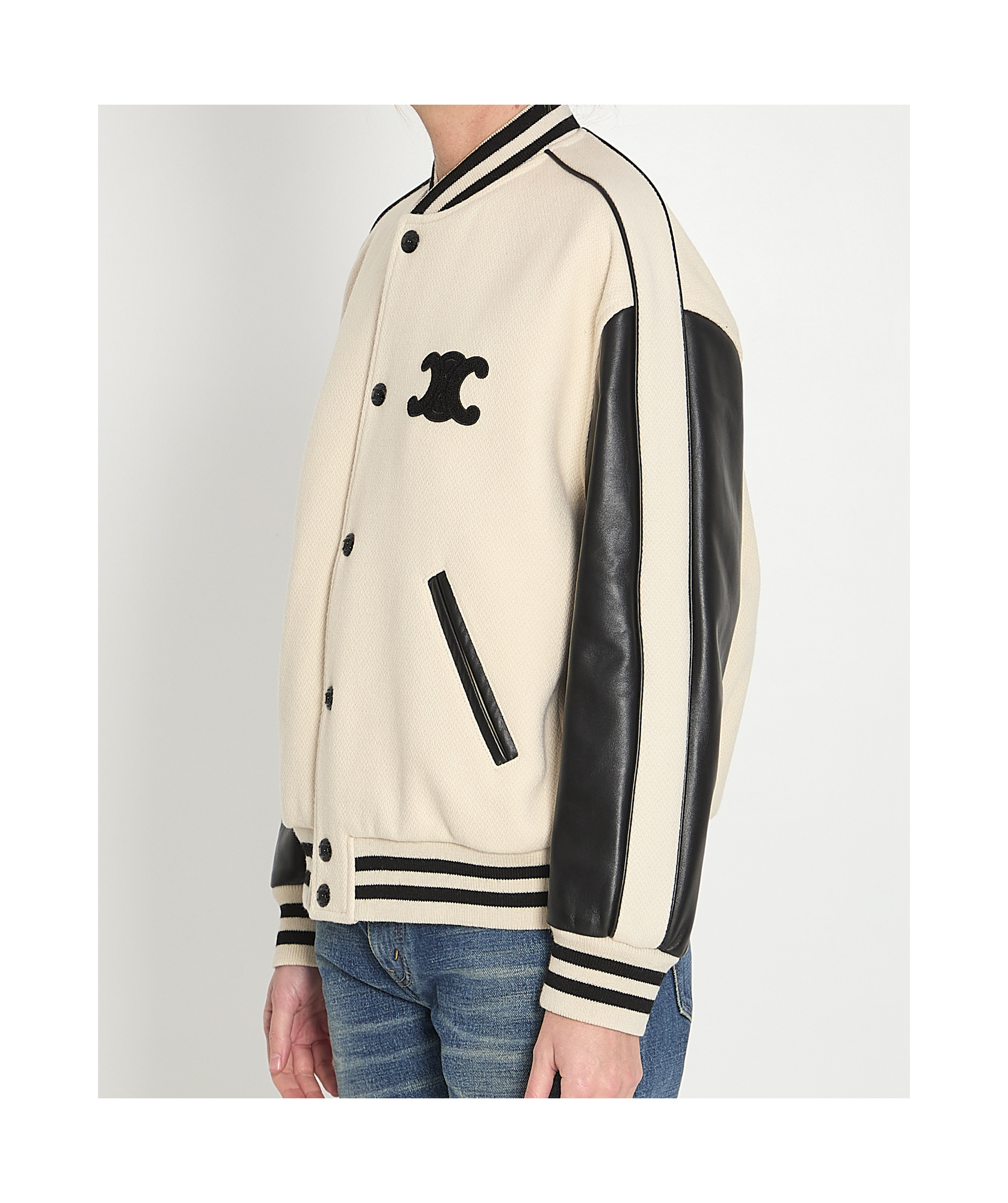 Celine Long-sleeved Casual Jacket In White