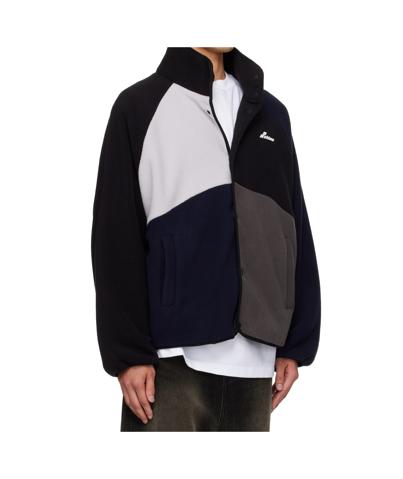 We11 Done Multicolor Colorblock Fleece Jacket In Multi