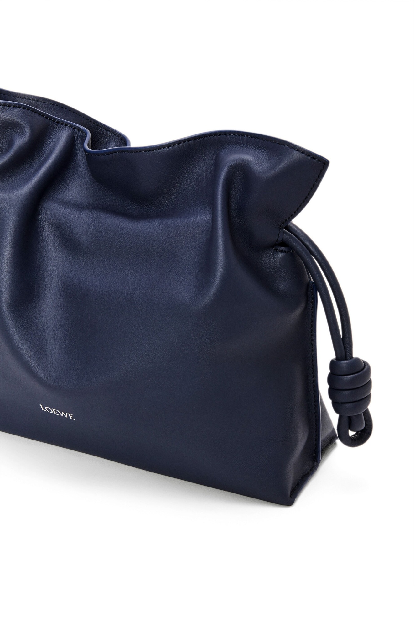 Loewe Medium Flamenco Clutch Bag In Blue