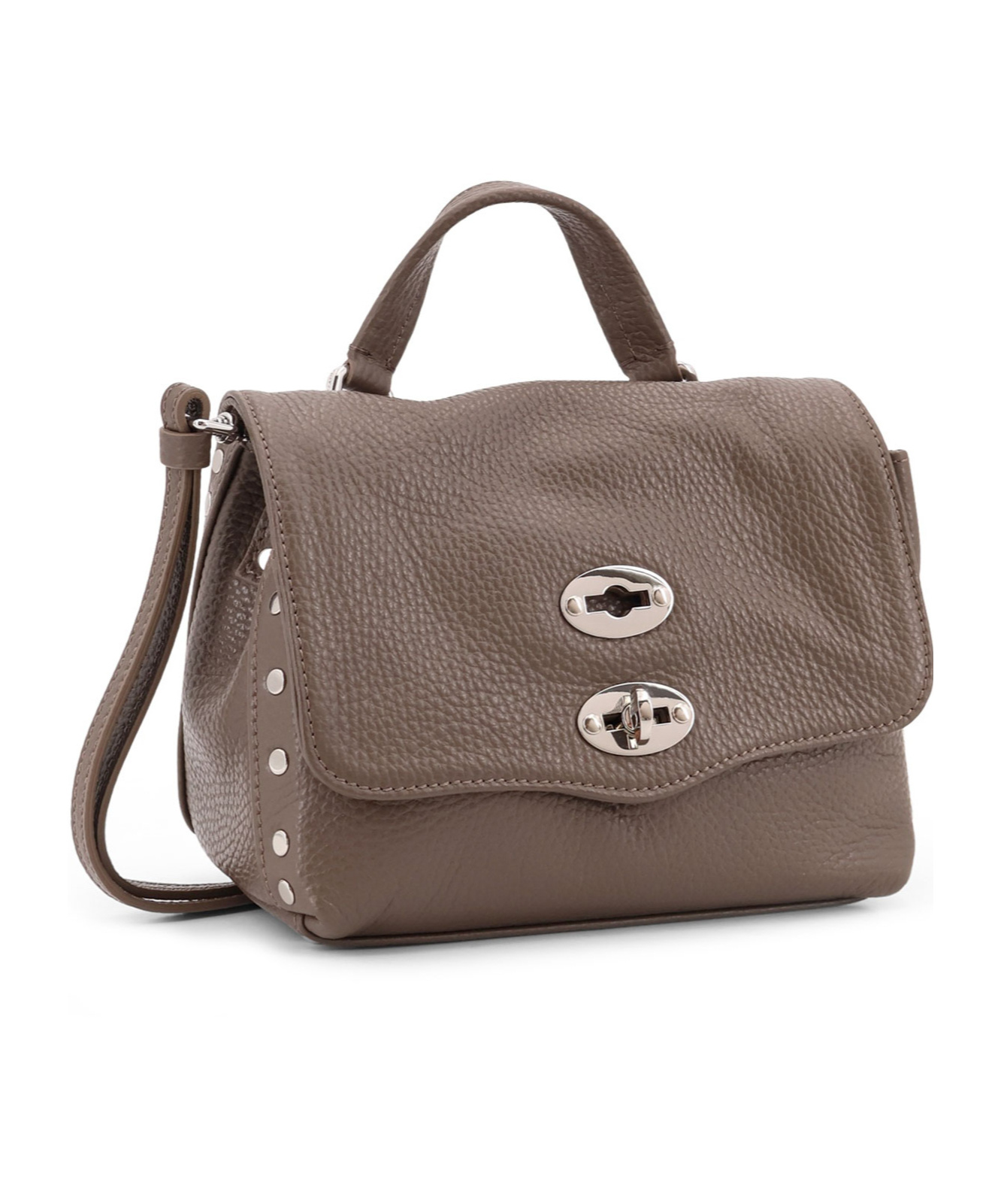 Zanellato Logo Flap Shoulder Bag In Brown