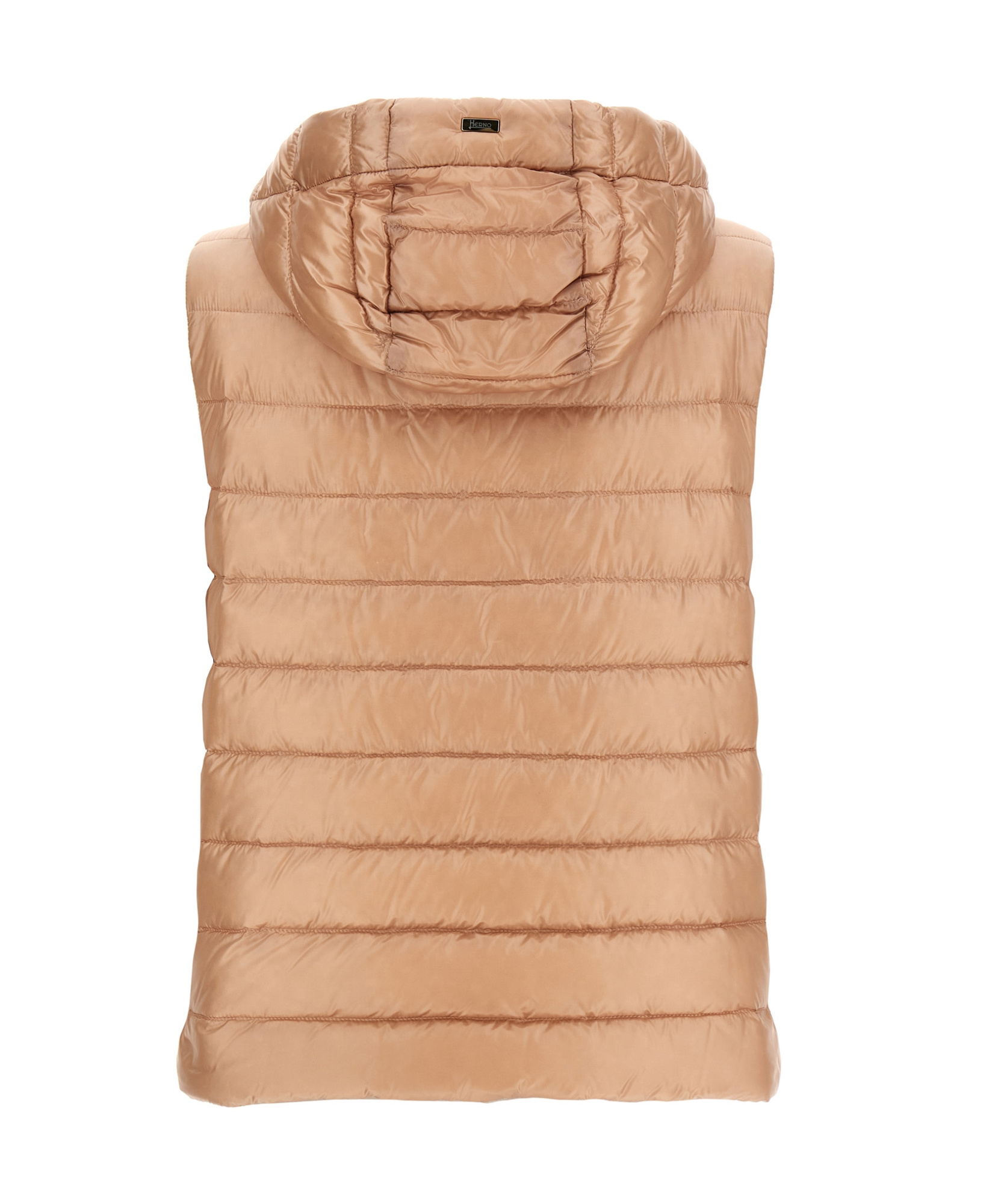 Herno Ultralight Hooded Vest In Nude