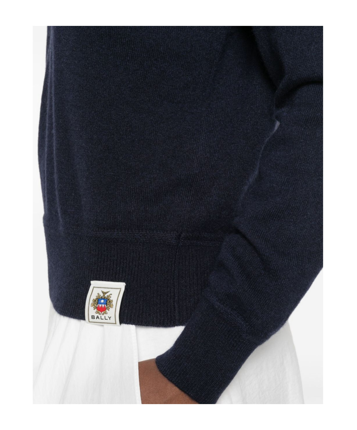 Bally Long-sleeved Sweater In Black