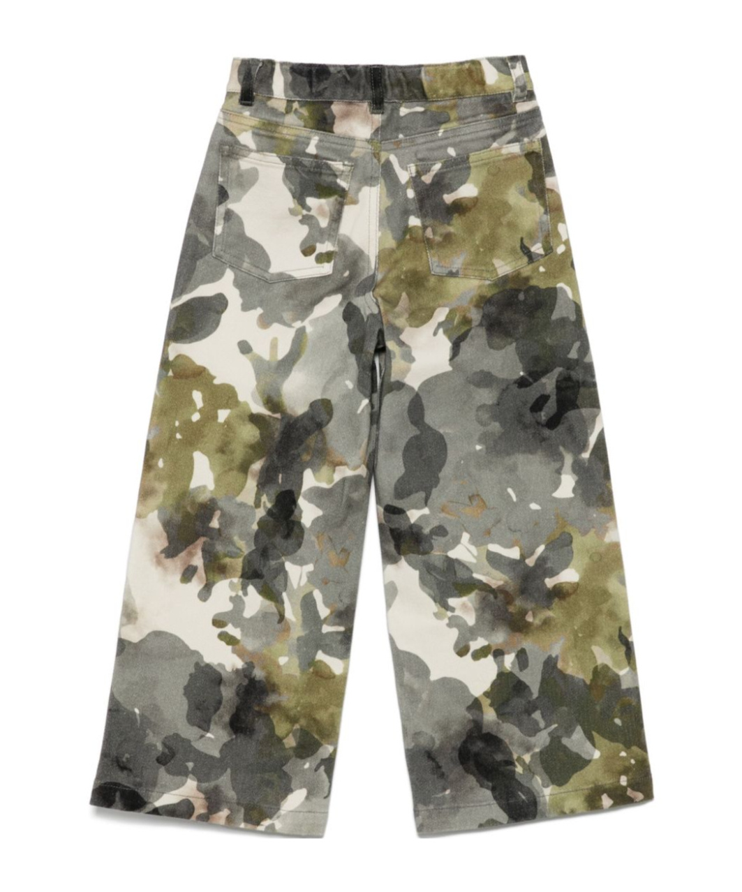 Shop Il Gufo Camouflage-print Trousers In Nude