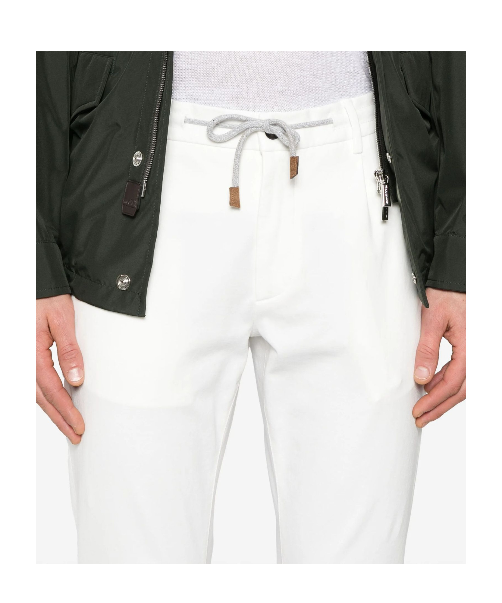 Eleventy Relaxed Fit Trousers Drawstring Waistband