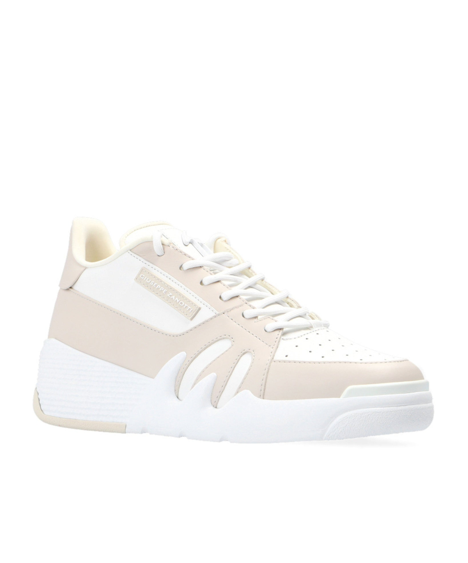 Giuseppe Zanotti Talon Leather Sneakers In White