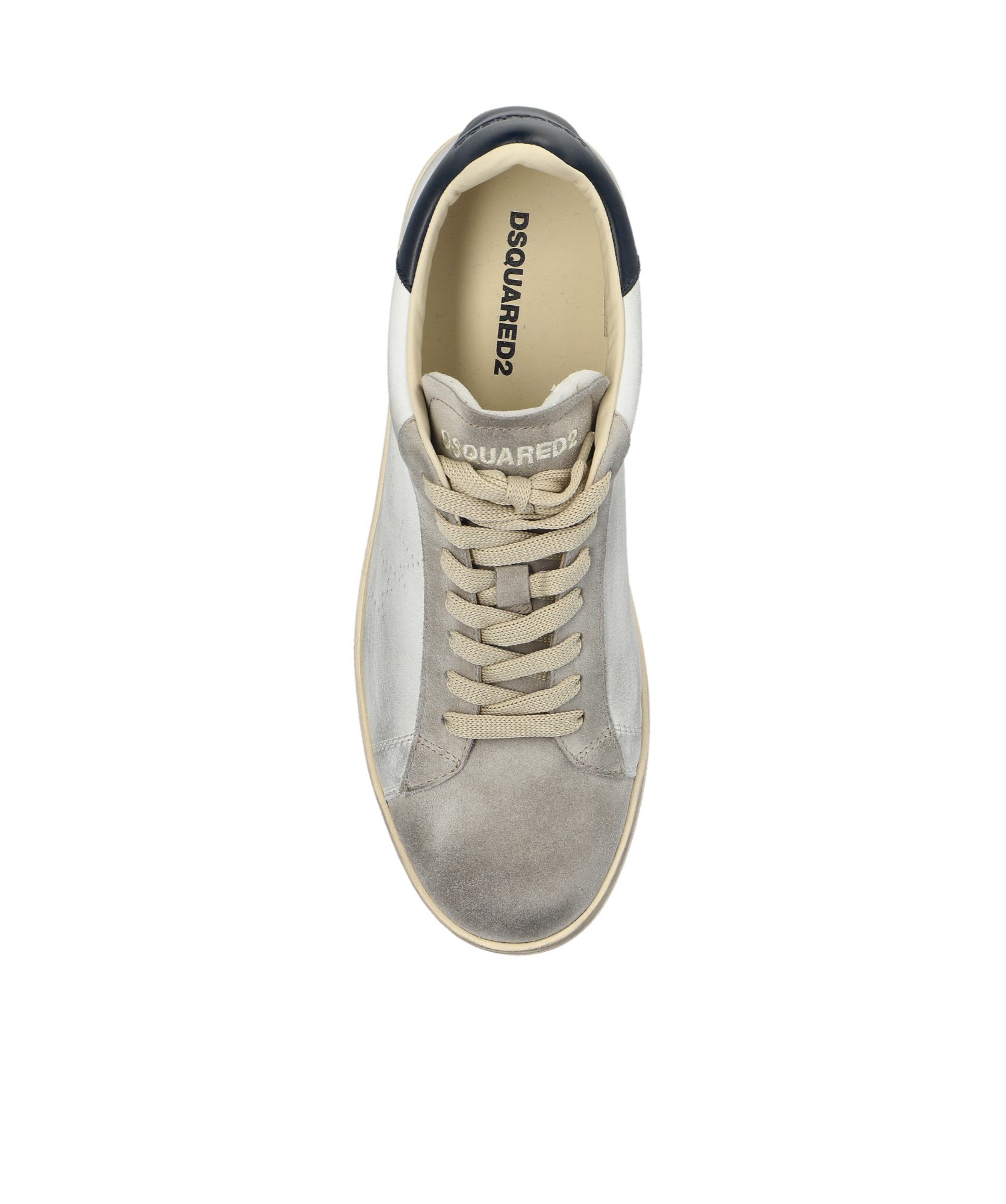 Dsquared2 Lace-up Low-cut Casual Shoes In Gray