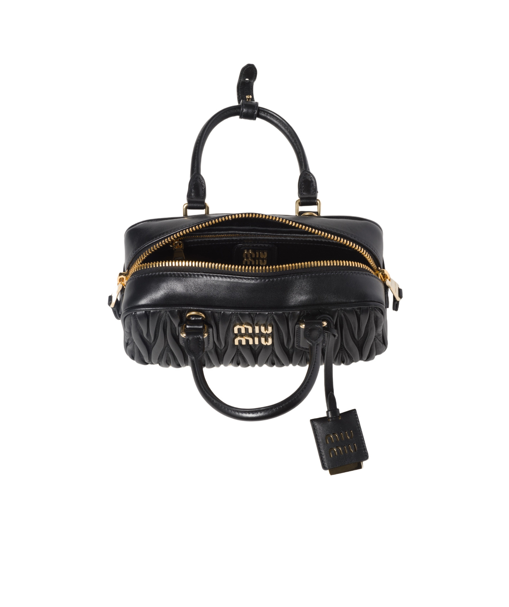 Miu Miu Arcadie Bag In Quilted Nappa In Black