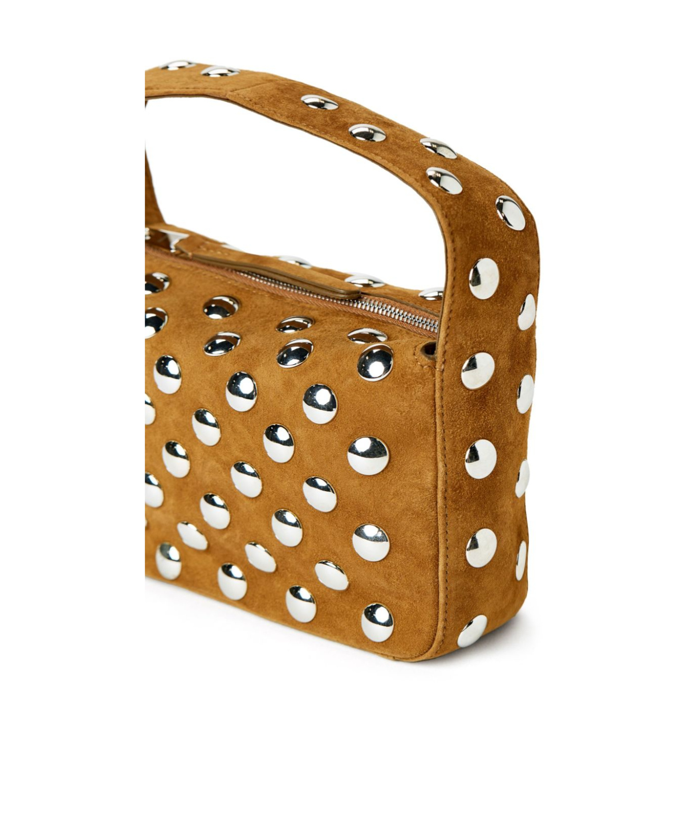 Khaite The Elene Small Leather Shoulder Bag In Brown