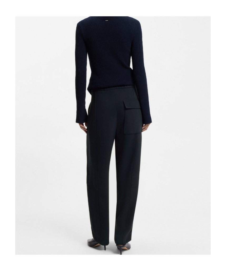 Hugo Boss Patch-pocket Trousers In Blue