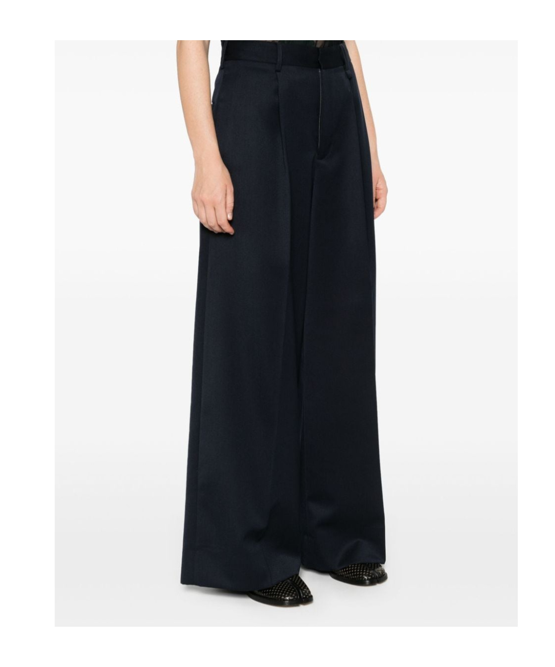 Simone Rocha Belt Loop Casual Pants In Black