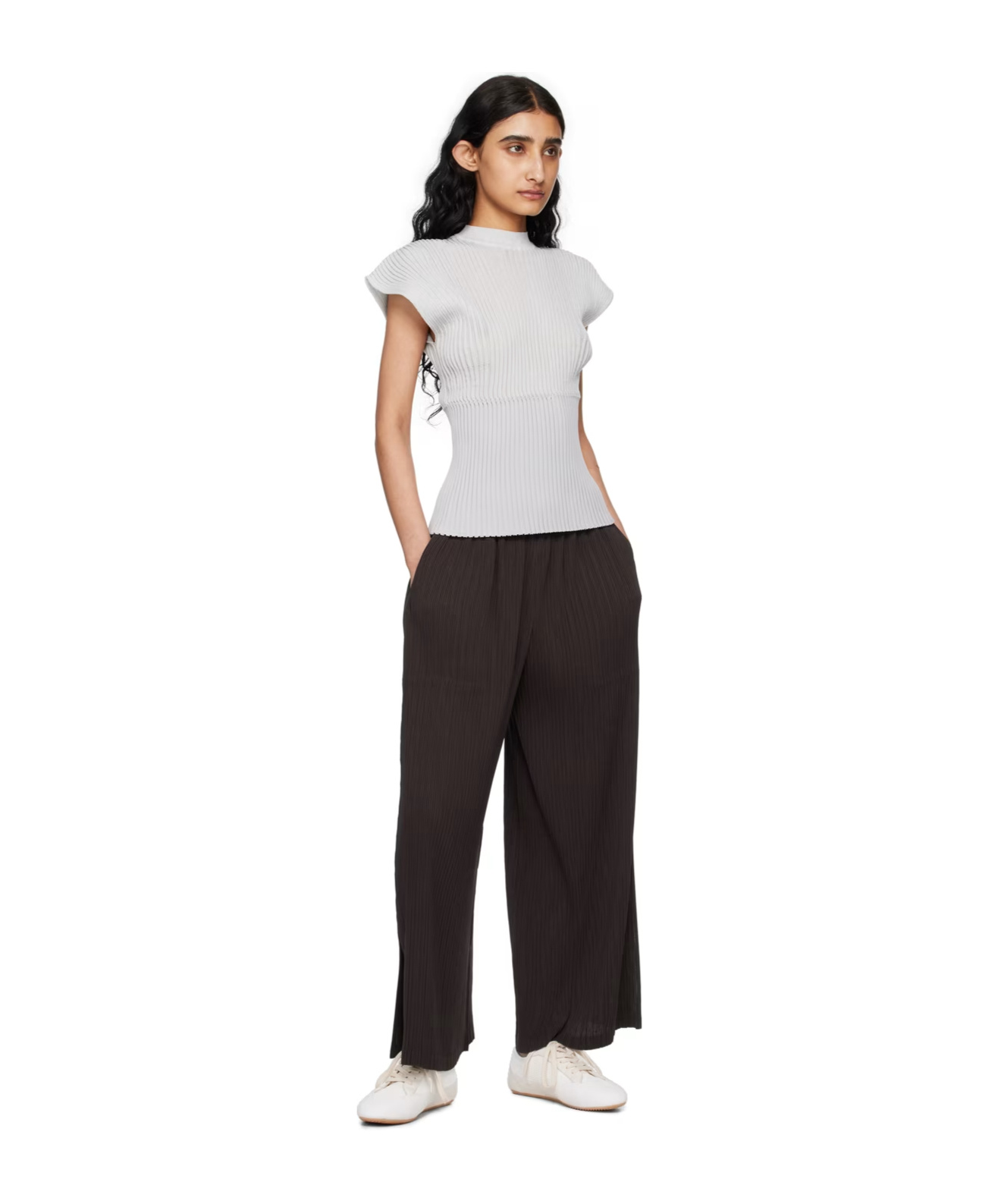 ISSEY MIYAKE SENSU STAND-COLLAR T-SHIRT