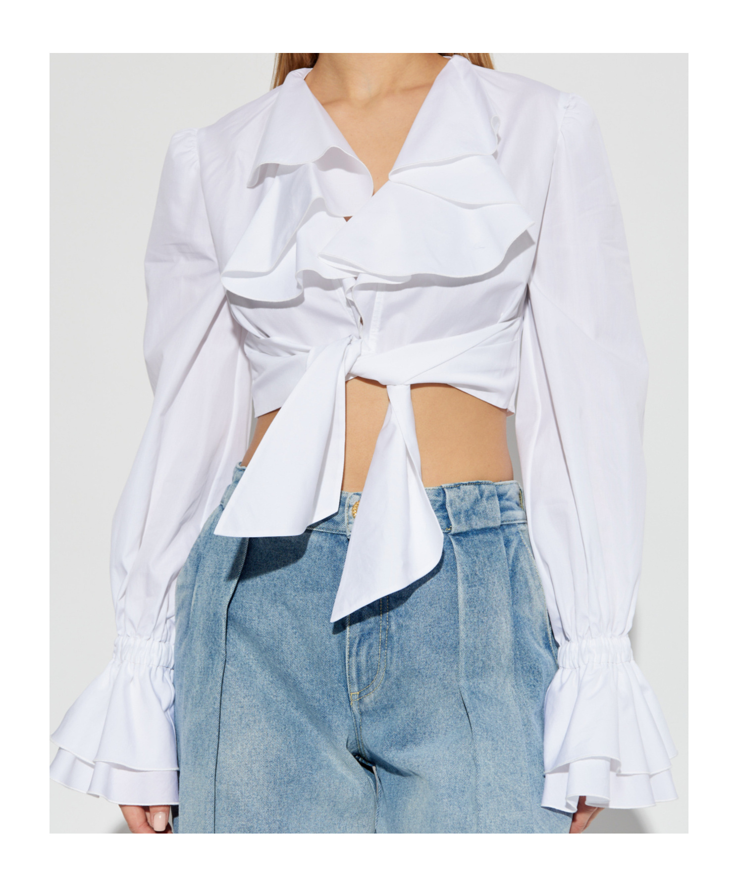 BALMAIN RUFFLED BLOUSE