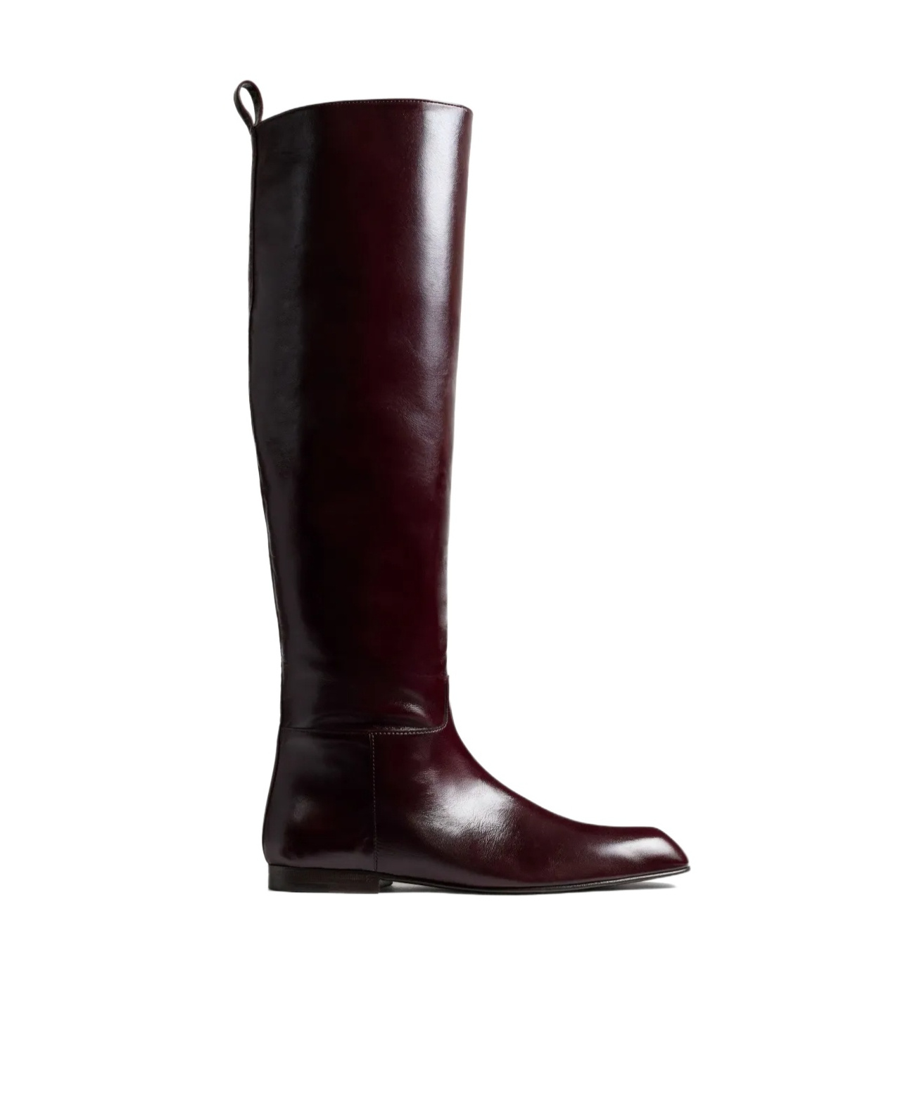 Khaite Colt Knee-high Boots In Burgundy