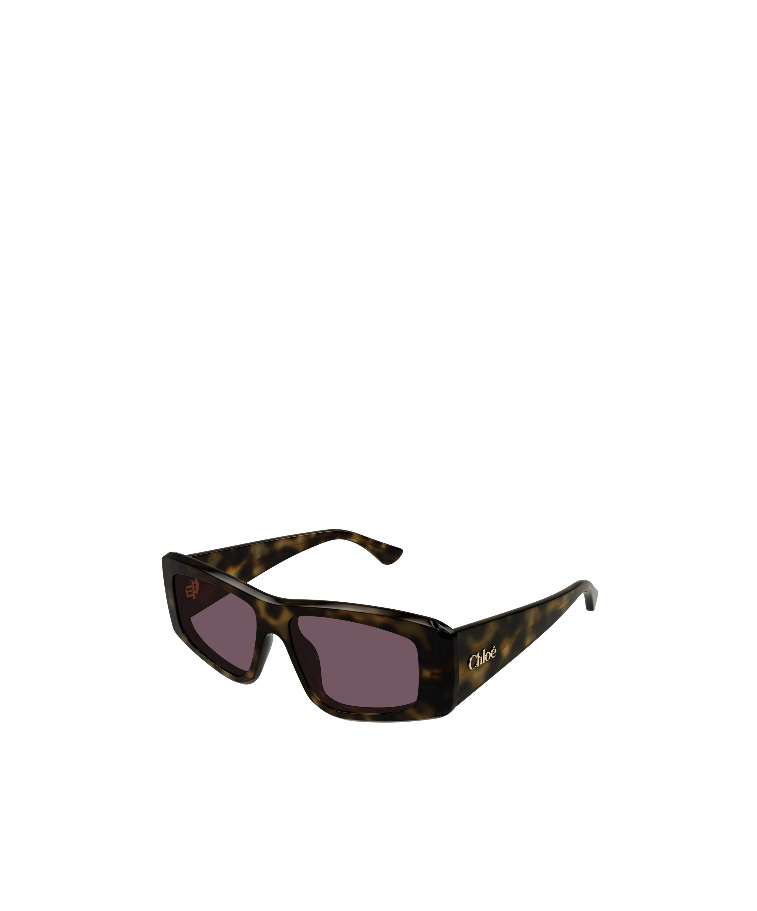 Chloé Rectangular Sunglasses In Black