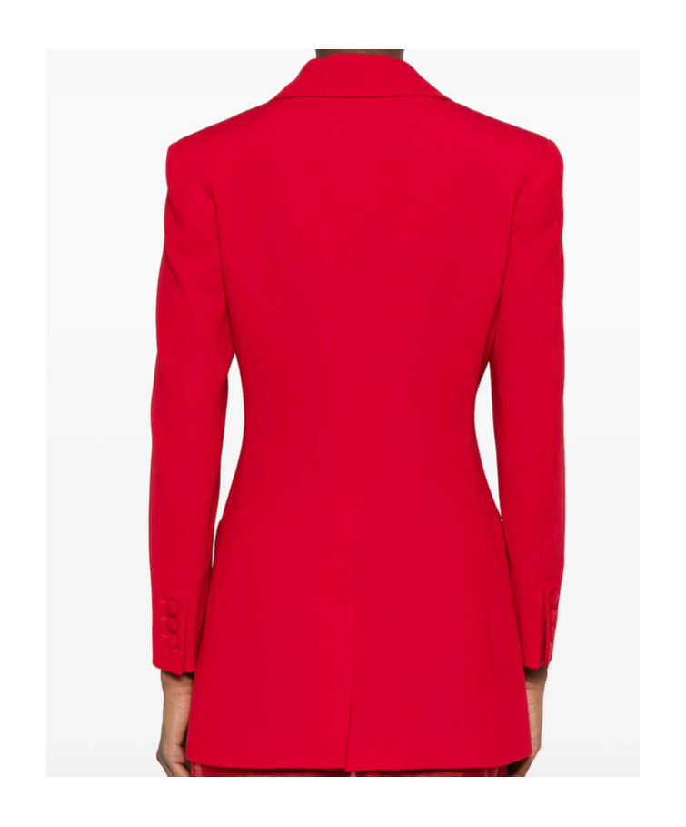 Marella X Emily Ratajkowski Waisted Blazer In Bright Red