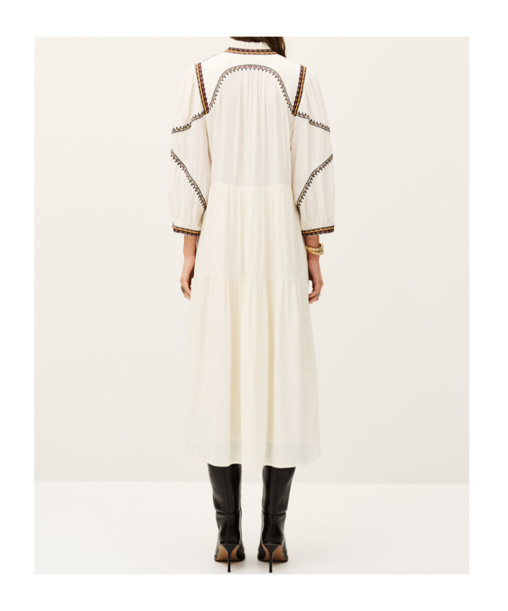 Bash Tunia Long Dress In White