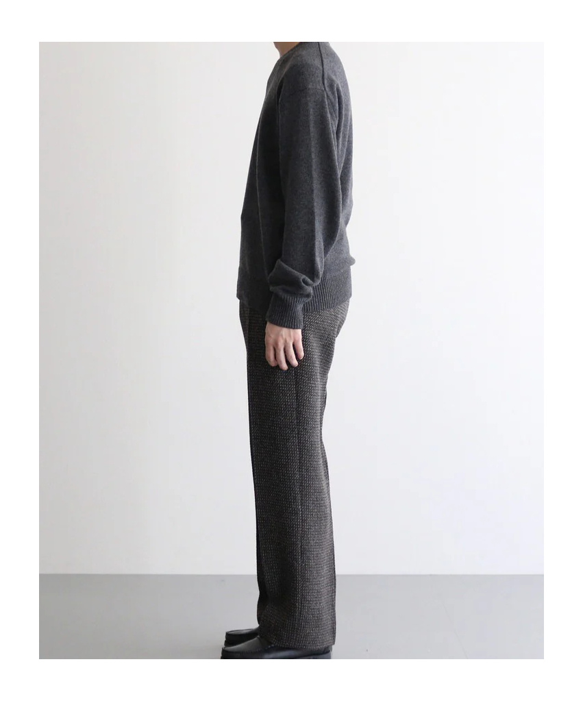 Auralee Belt Loop Casual Pants In Gray