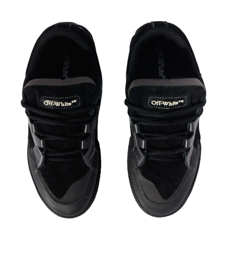 Off-white Off White Black 779 Vulcanized Leather Sneakers In Black