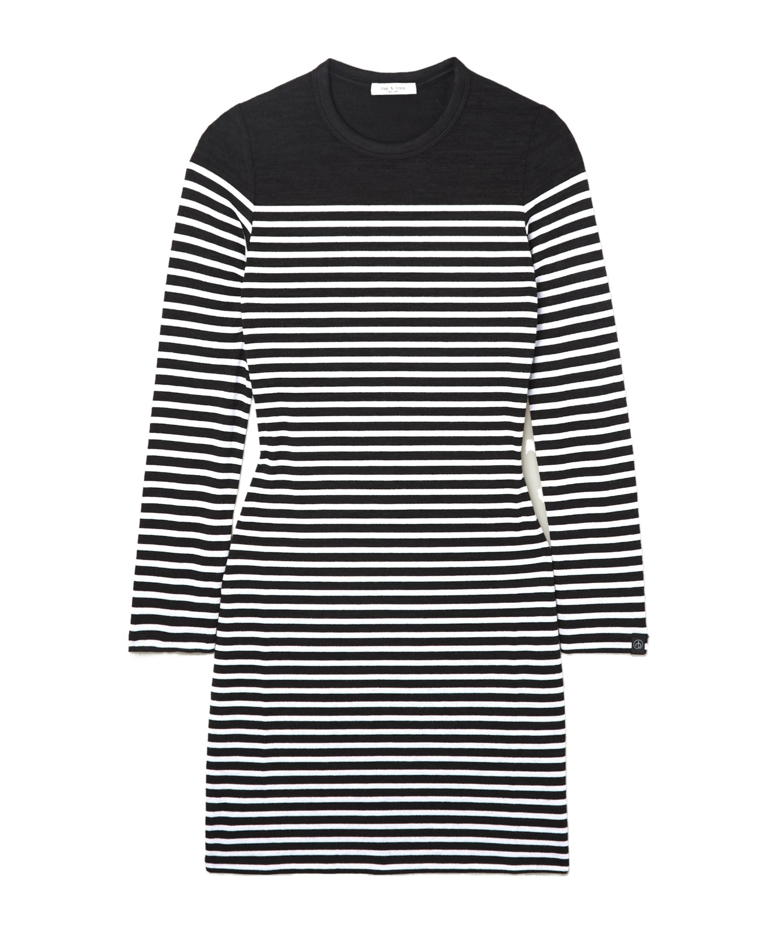 Rag & Bone Long-sleeved Dress In Black