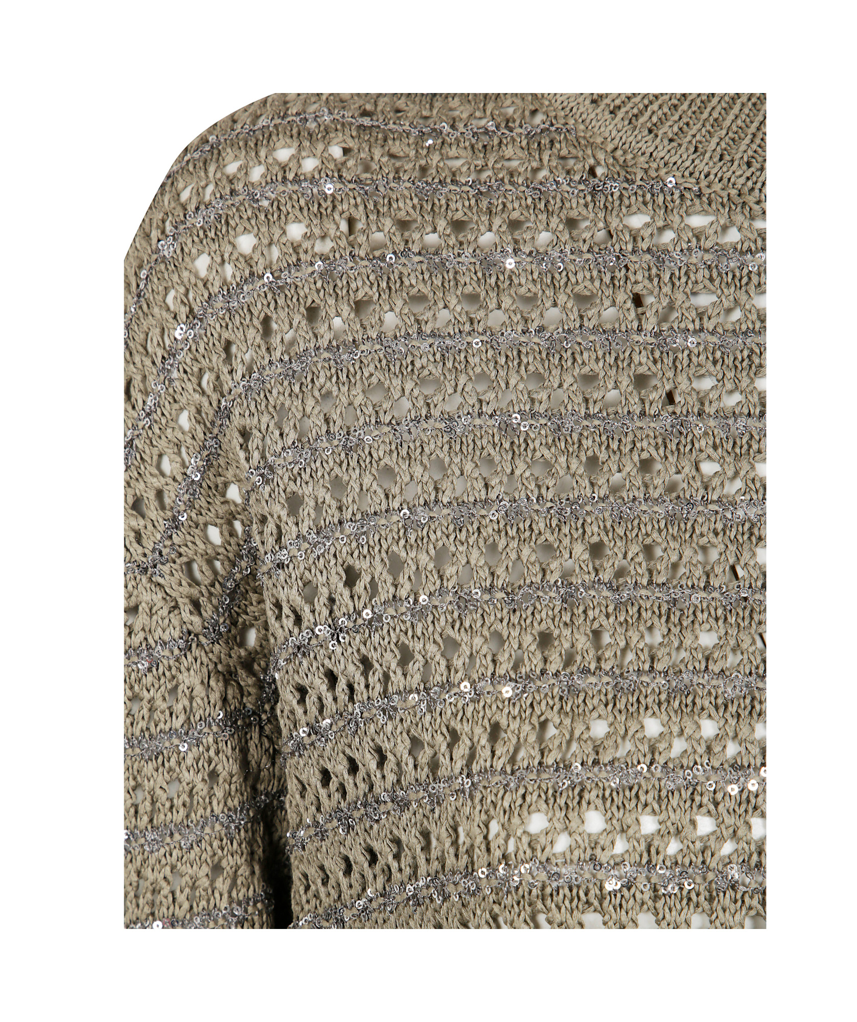 Shop Fabiana Filippi Open-knit Jumper In Argilla