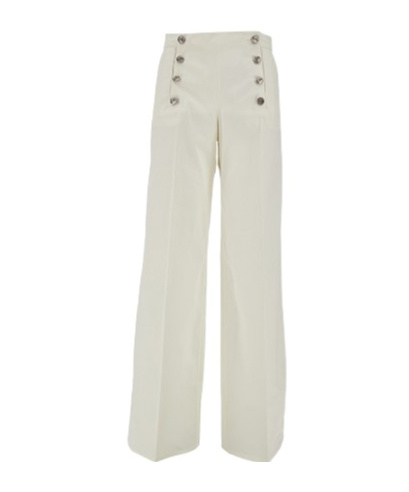 Etro Tailored Pants With Pegaso-buttons In White