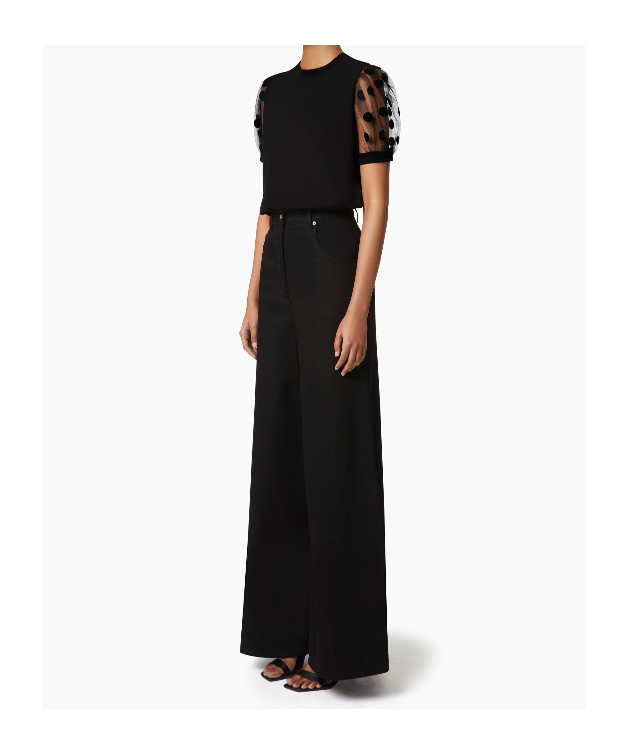 Nina Ricci Flared Jeans In Black