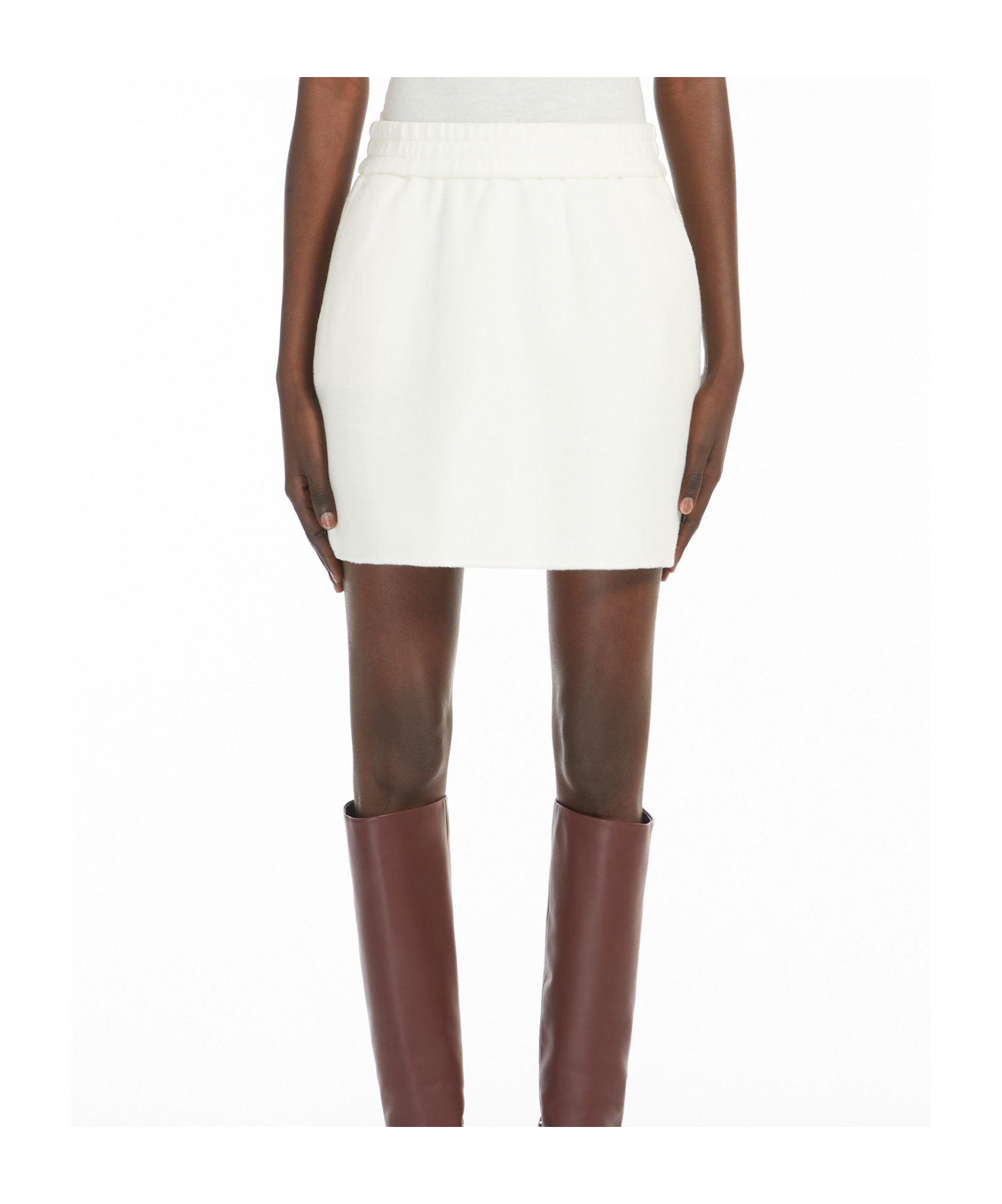 Max Mara Onagro Mini Skirt In White