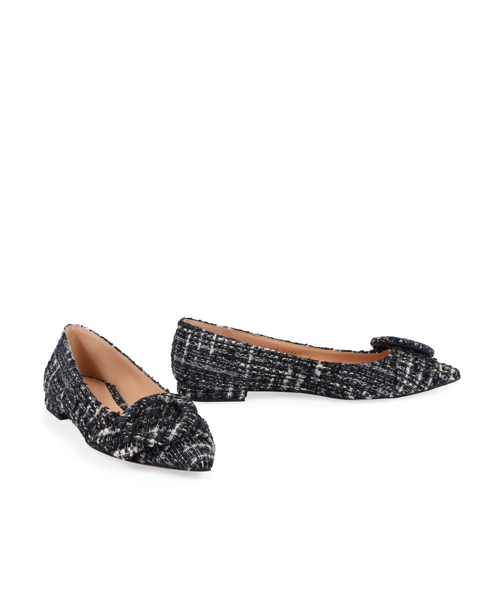 Shop Gianvito Rossi Venezia Pointed Toe Ballet Flats In Black