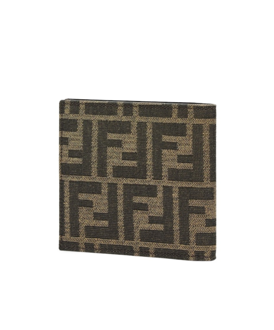 Fendi Bi-fold Wallet Jacquard Accessories In Black