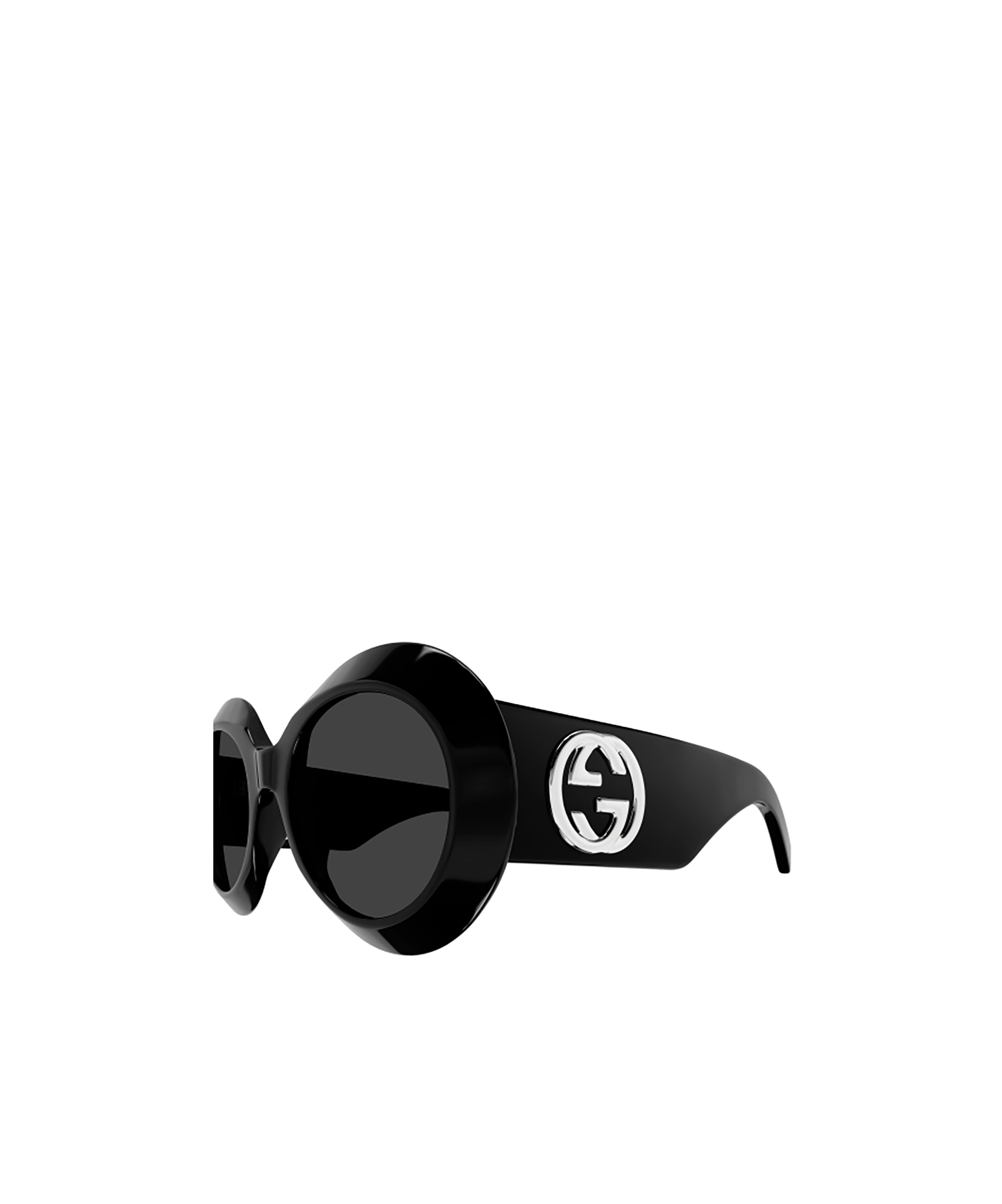 Gucci Eyewear Round Frame Sunglasses In Black
