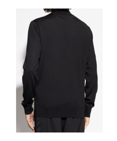 Dolce & Gabbana Long-sleeved Turtleneck Sweater In Black