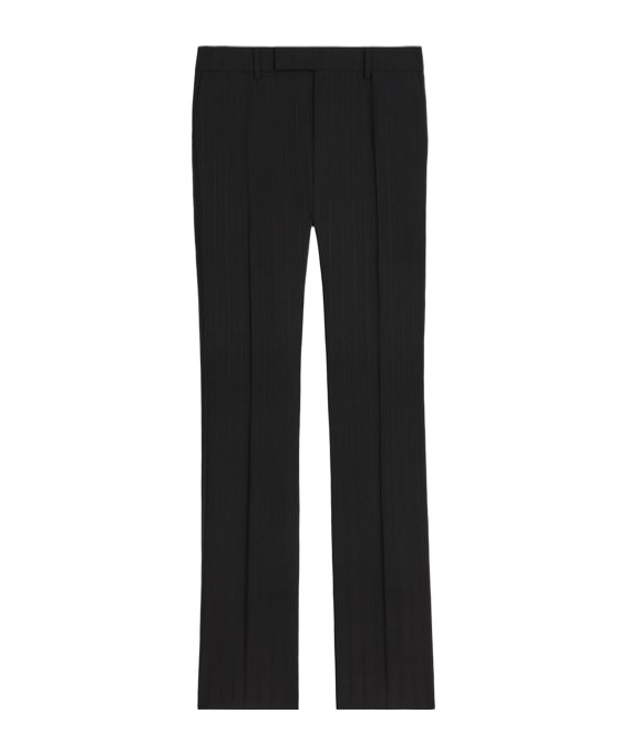 Celine Belt-loop Casual Pants In Black