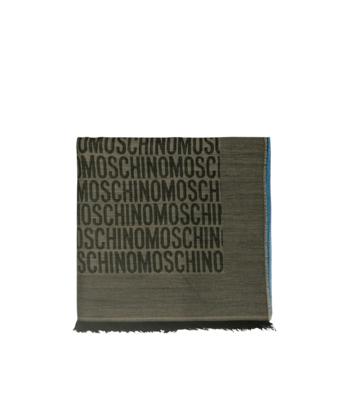 Moschino Logo Scarf In Green