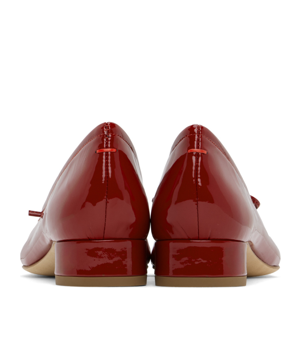 Aeyde Red Darya Ballerina Flats In Red