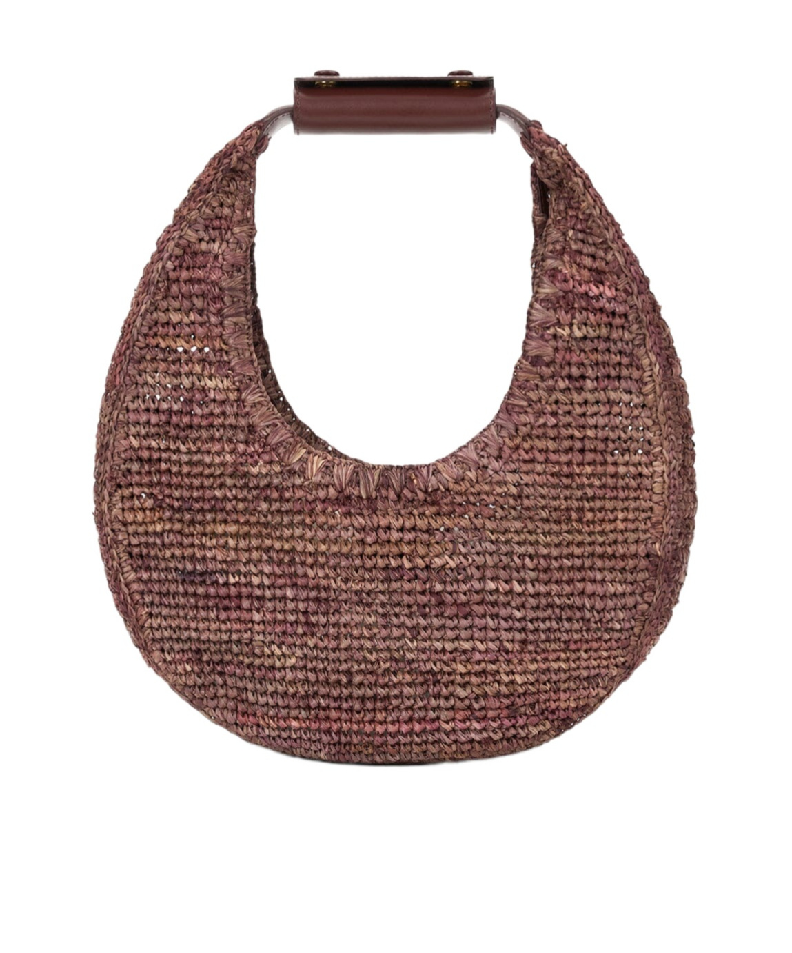 Staud Moon-shaped Handbag In Red