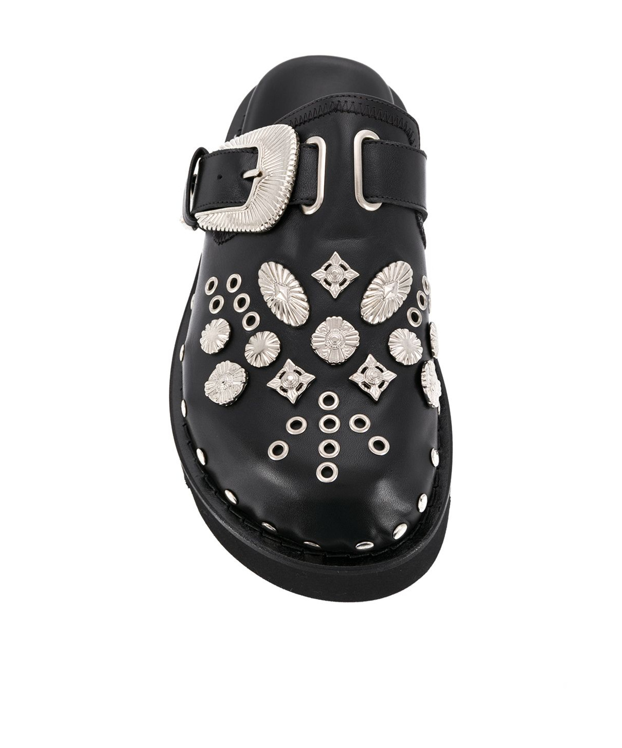 Toga Buckled Clogs In Black