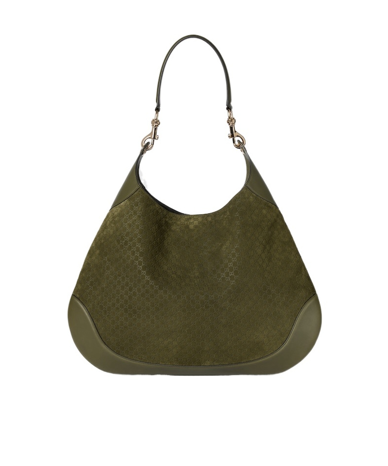 Gucci B Medium Shoulder Bag In Green