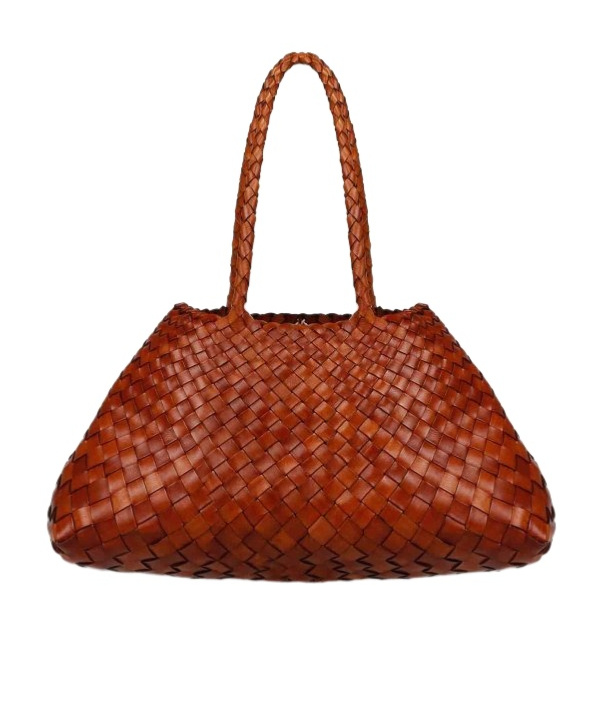 Dragon Diffusion Large Santa Croce Shoulder Bag In Brown