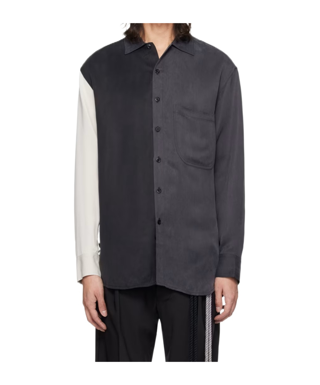 Shop Song For The Mute Paneled Long-sleeved Shirt